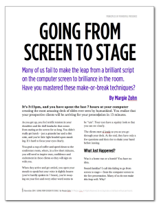 Going from Screen to Stage - thumbnail 5211